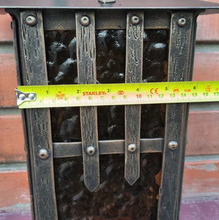 Wrought Iron Outdoor Sconce: Minimalist Metal Light Fixture