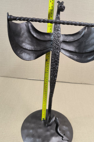 Handmade Wrought Iron Dragon Towel Rack: Bathroom Decor