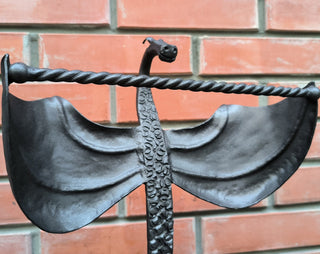 Handmade Wrought Iron Dragon Towel Rack: Bathroom Decor