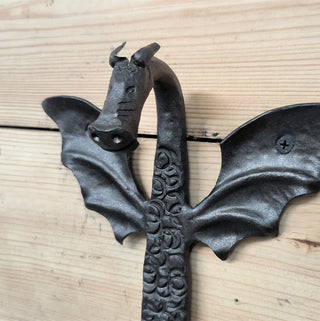 Wrought Iron Dragon Toilet Paper Holder: Fantasy Bathroom Decor