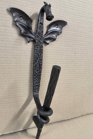 Wrought Iron Dragon Toilet Paper Holder: Fantasy Bathroom Decor