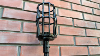 Wall-mounted lighting fixture, metal sconce lamp, large black sconce, wall lighting