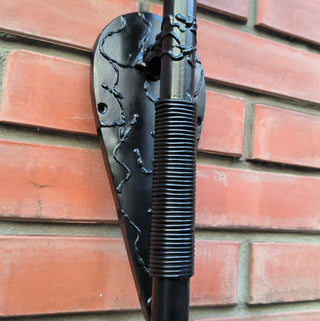 Hand Forged Black Metal Wall Sconce - Large Wrought Iron Lighting