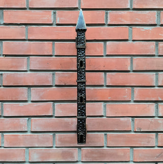 Hand Forged Iron Castle Door Handle: Medieval Style