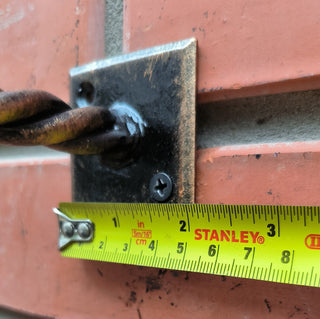 Hand Forged Iron Castle Door Handle: Medieval Style