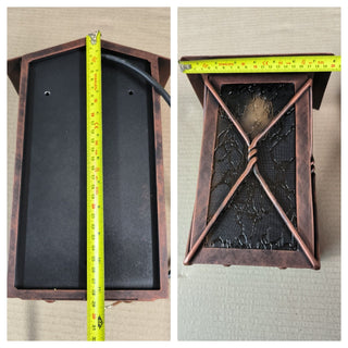 Handmade Wrought Iron Outdoor Sconce: Minimalist Metal Light