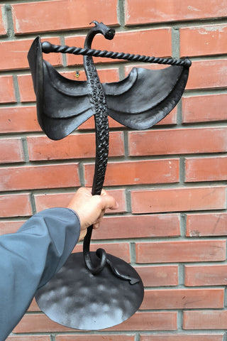 Handmade Wrought Iron Dragon Towel Rack: Bathroom Decor