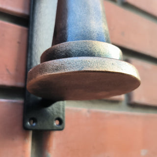 Hand Forged Metal Door Handle: Chess Rook Castle Decor