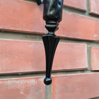 Handmade Forged Steel Wall Sconce: Medieval Torch Light