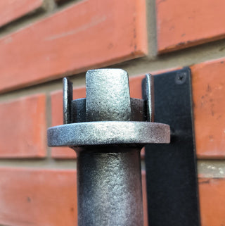Hand Forged Metal Door Handle: Chess Rook Castle Decor