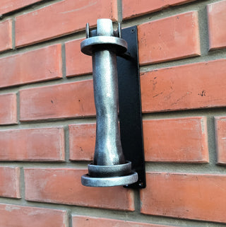 Hand Forged Metal Door Handle: Chess Rook Castle Decor