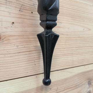 Hand Forged Black Metal Wall Sconce: Interior Lighting