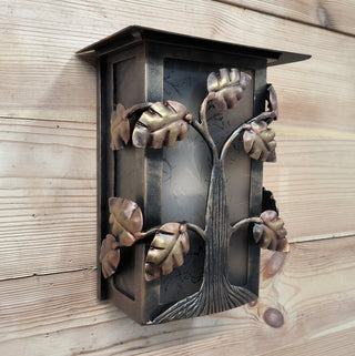 Outdoor lighting, outdoor metal sconce, light fixture, outdoor house light, wrought iron sconce, night light