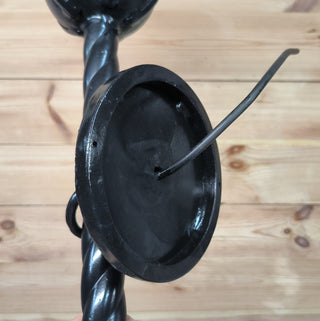 Hand Forged Black Metal Wall Sconce Lighting Fixture