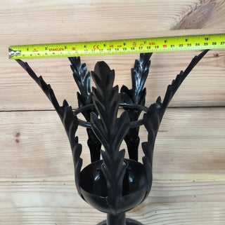 Hand Forged Black Metal Wall Sconce Lighting Fixture