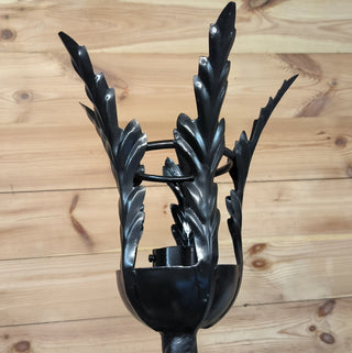 Hand Forged Black Metal Wall Sconce Lighting Fixture