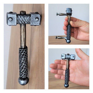 Handmade Hammer Furniture Knob: Metal Cabinet Door Handle