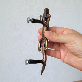 Handmade Lizard Door Knob: Metal Cabinet Drawer Handle