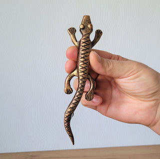Handmade Lizard Door Knob: Metal Cabinet Drawer Handle
