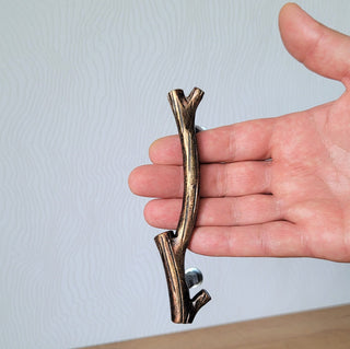 Handmade Metal Branch Door Knob - Cabinet Drawer Handle