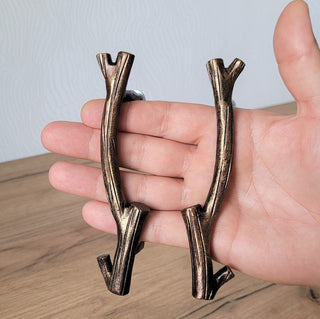 Handmade Metal Branch Door Knob - Cabinet Drawer Handle