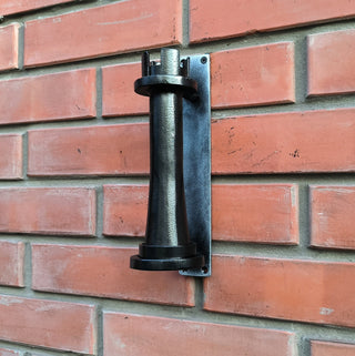 Hand Forged Metal Door Handle: Chess Rook Castle Decor