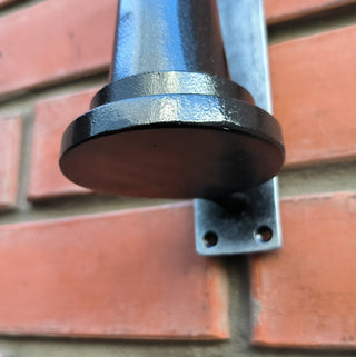 Hand Forged Metal Door Handle: Chess Rook Castle Decor