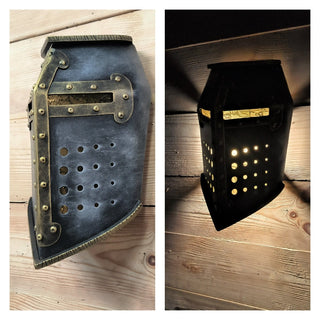 Nightlight, wall lamp, Helmet, Medieval style, Knight's armor, home decor