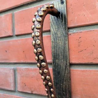 Door handle, Octopus, octopus tentacles, door pull, metal gate handle, barn door handle, nautical style