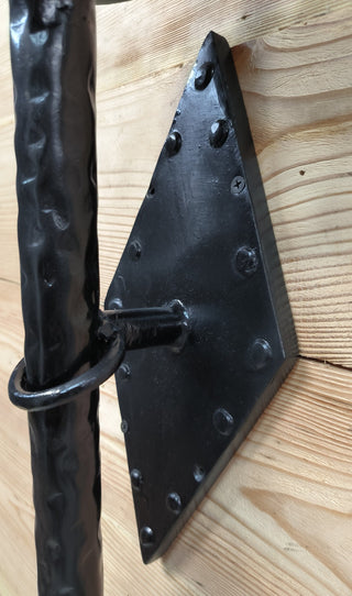 Hand Forged Black Metal Wall Sconce Lighting Fixture