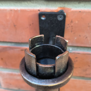 Hand Forged Metal Door Handle: Chess Rook Castle Decor