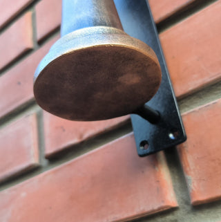 Hand Forged Metal Door Handle: Chess Rook Castle Decor