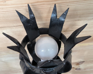 Hand Forged Black Metal Wall Sconce Lighting Fixture
