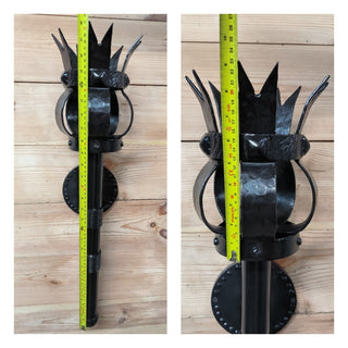 Hand Forged Black Metal Wall Sconce Lighting Fixture