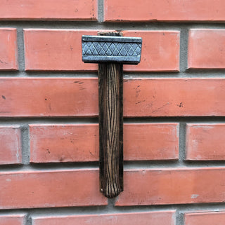 Forged Iron Hammer Door Handle: Metal Gate/Barn Door Pull