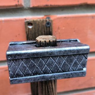 Forged Iron Hammer Door Handle: Metal Gate/Barn Door Pull