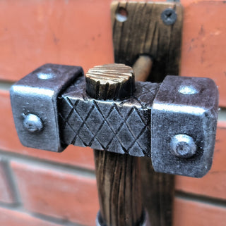 Hand Forged Hammer Door Handle: Metal Gate/Barn Door Pull