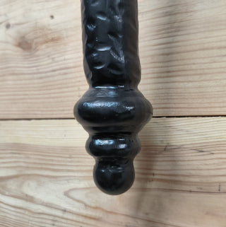 Hand Forged Viking Torch Light: Black Metal Wall Sconce
