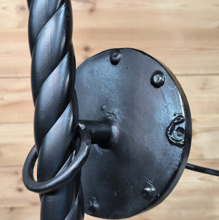 Hand Forged Black Metal Wall Sconce Lighting Fixture
