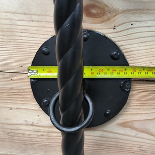 Hand Forged Black Metal Wall Sconce Lighting Fixture