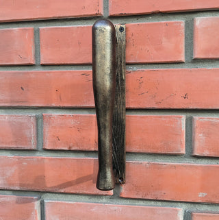Hand Forged Baseball Bat Door Handle: Metal Barn Door Pull