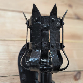 Wall sconce, Metal wrought iron sconce, Torch wall lamp, Medieval style light fixture