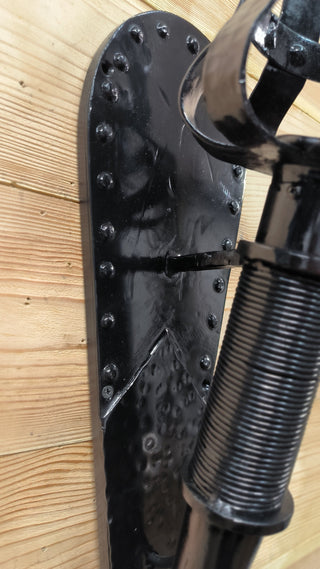 Wrought Iron Wall Sconce: Medieval Torch Lamp