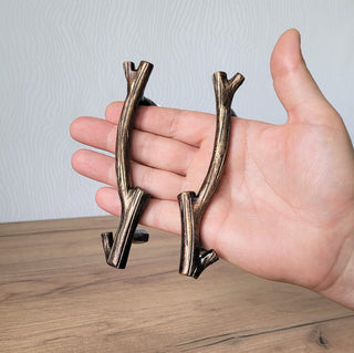 Handmade Metal Branch Door Knob - Cabinet Drawer Handle