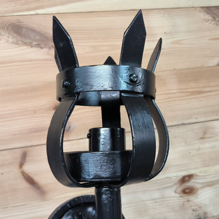 Hand Forged Black Metal Wall Sconce Lamp