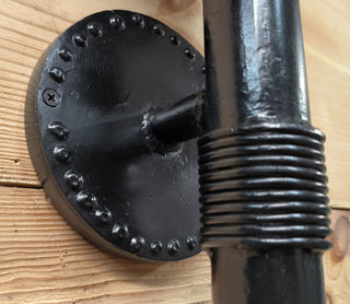 Hand Forged Black Metal Wall Sconce Lighting Fixture