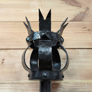 Hand Forged Black Metal Wall Sconce Lighting Fixture