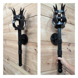 Hand Forged Black Metal Wall Sconce Lighting Fixture