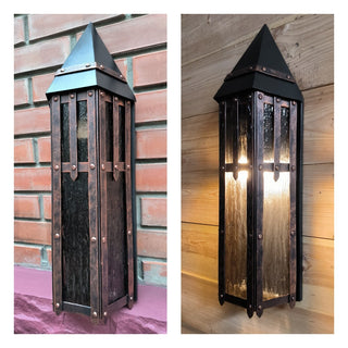 Metal wall lamp, night light, wall sconce, wrought iron fixtures, wrought iron decor, lantern