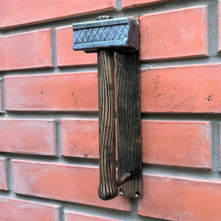 Forged Iron Hammer Door Handle: Metal Gate/Barn Door Pull